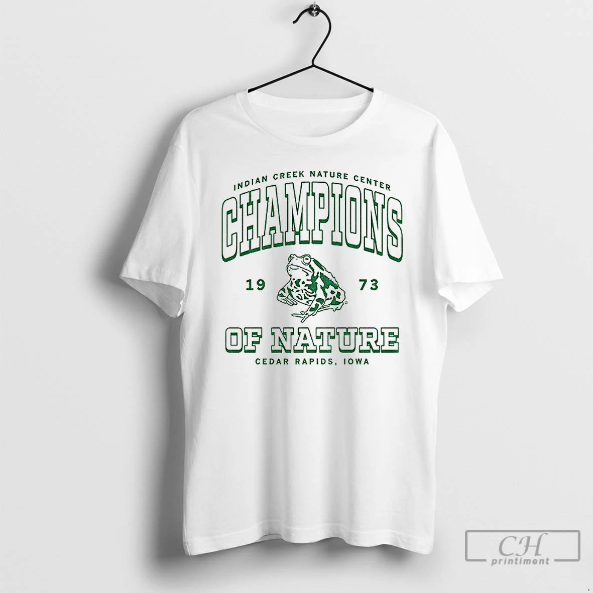 Premium Indian Creek Nature Center Champions Of Nature 1973 Cedar Rapids Iowa T Shirts Hoodie Sweatshirt | PurePodTees.com
