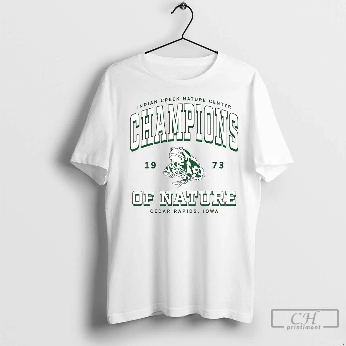 Premium Indian Creek Nature Center Champions Of Nature 1973 Shirt Hoodie Sweatshirt | PurePodTees.com