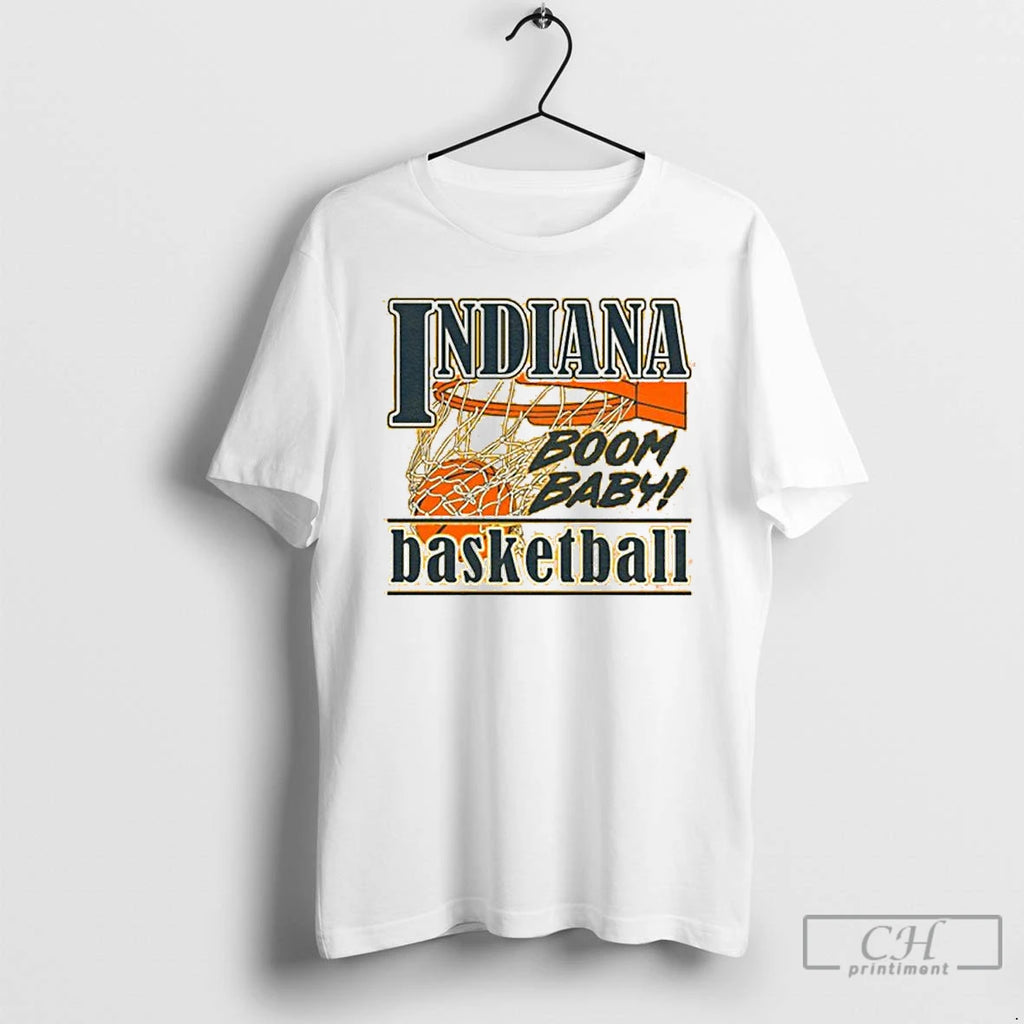 Premium Indiana Basketball Boom Baby 25 T Shirts Hoodie Sweatshirt | PurePodTees.com