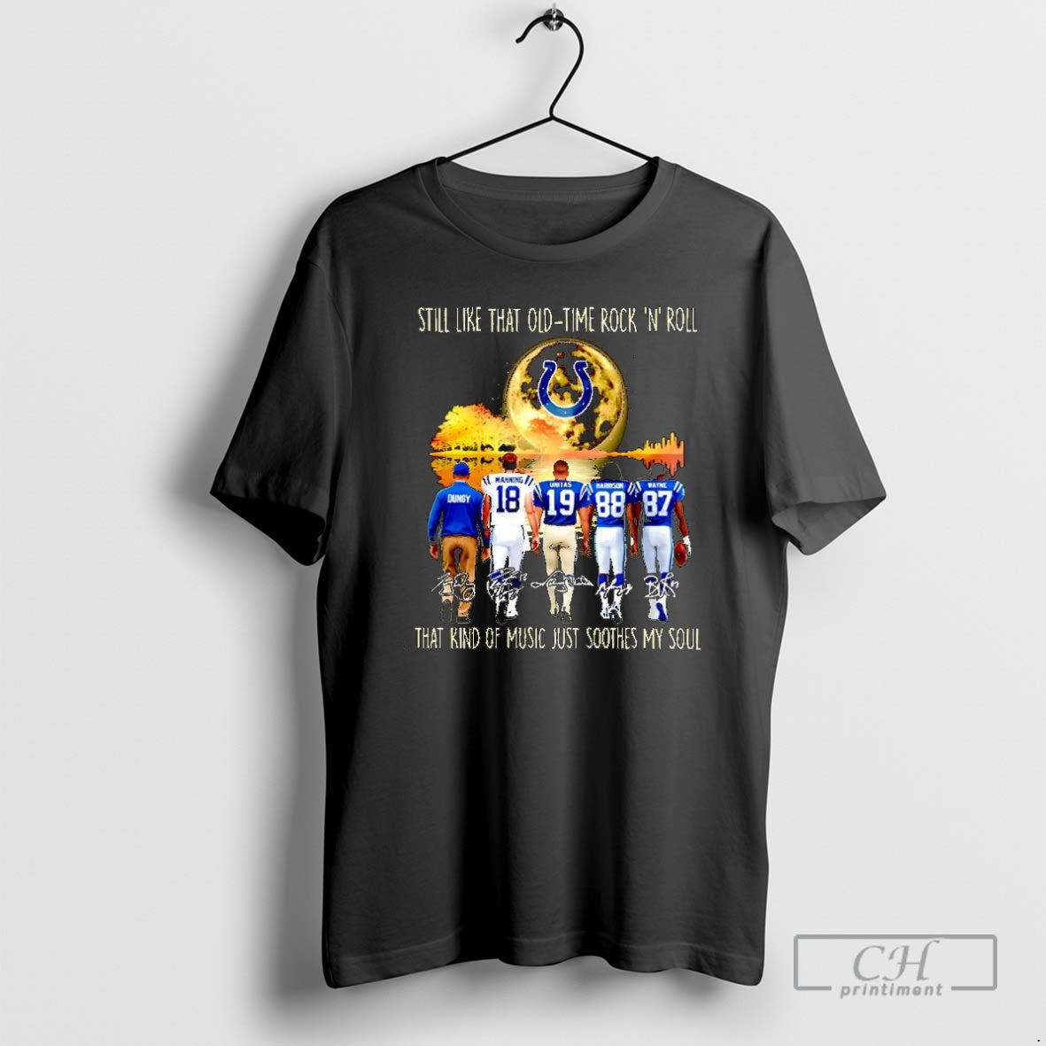 Premium Indianapolis Colts Still Like That Old Time Rock N Roll That Kind Of Music Shirt Hoodie Sweatshirt | PurePodTees.com