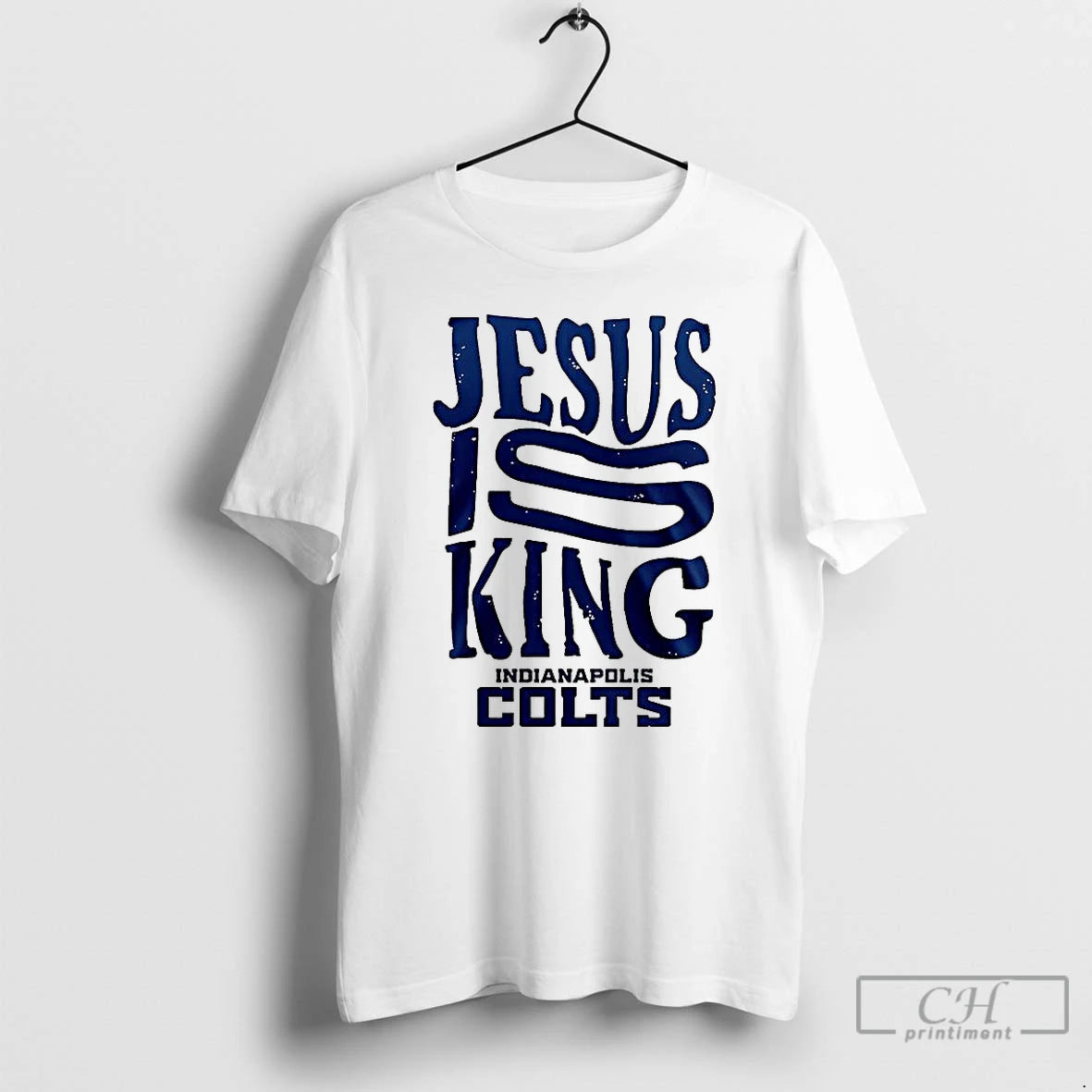 Premium Indianapolis Colts Football Jesus Is King Christian T Shirts Hoodie Sweatshirt | PurePodTees.com