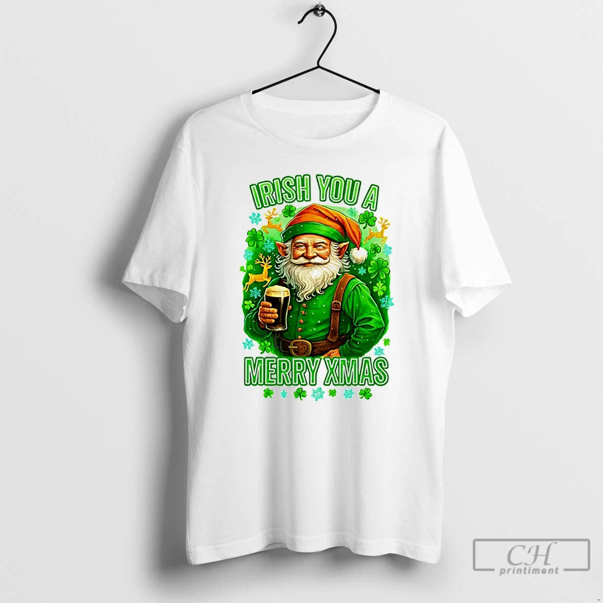 Premium Irish You A Merry Christmas 2025 Shirt Hoodie Sweatshirt | PurePodTees.com