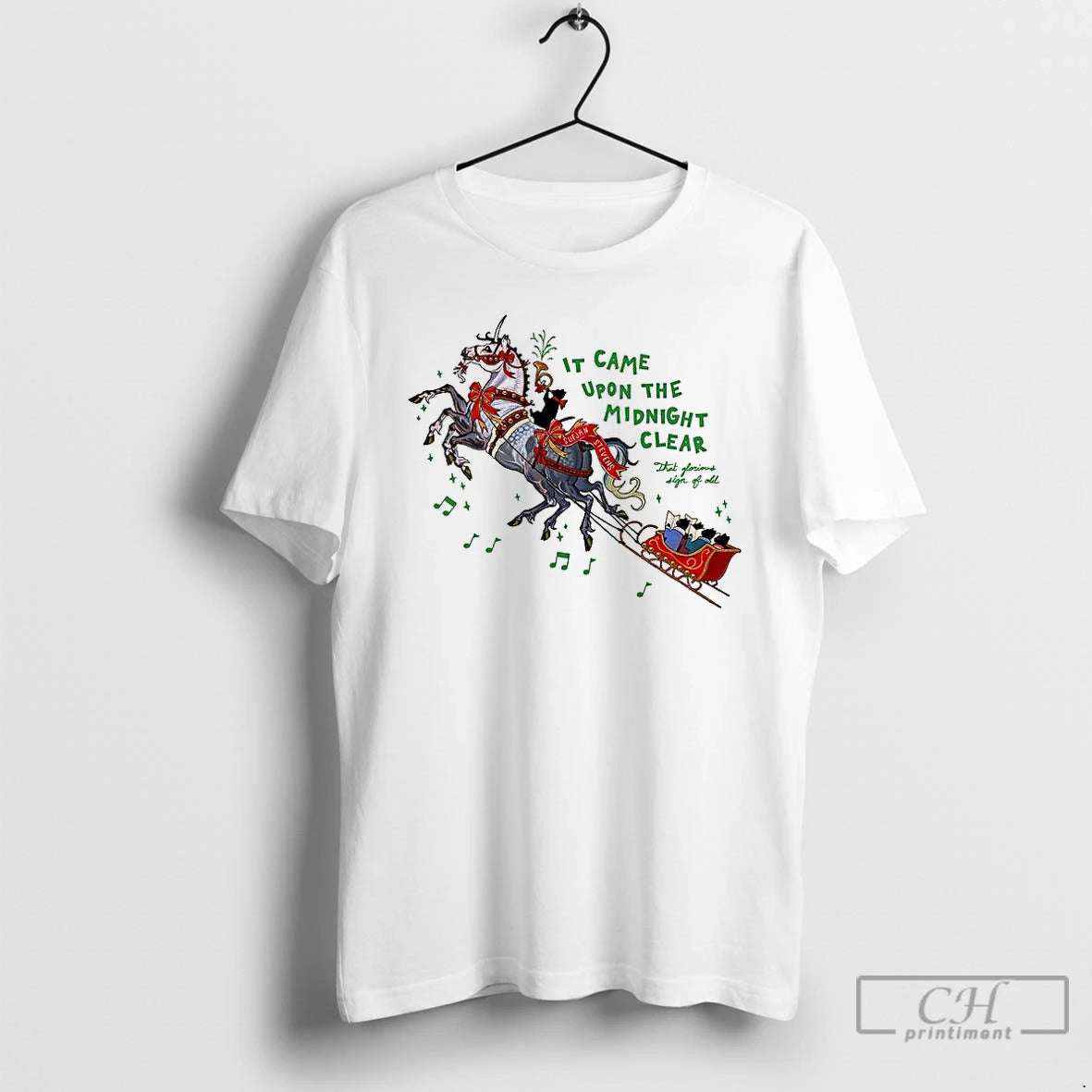 Premium It Came Upon The Midnight Clear Merry Christmas T Shirts Hoodie Sweatshirt | PurePodTees.com