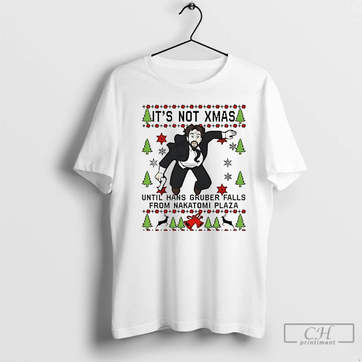 Premium Its Not Xmas Until Hans Gruber Falls From Nakatomi Plaza Christmas T Shirts Hoodie Sweatshirt | PurePodTees.com