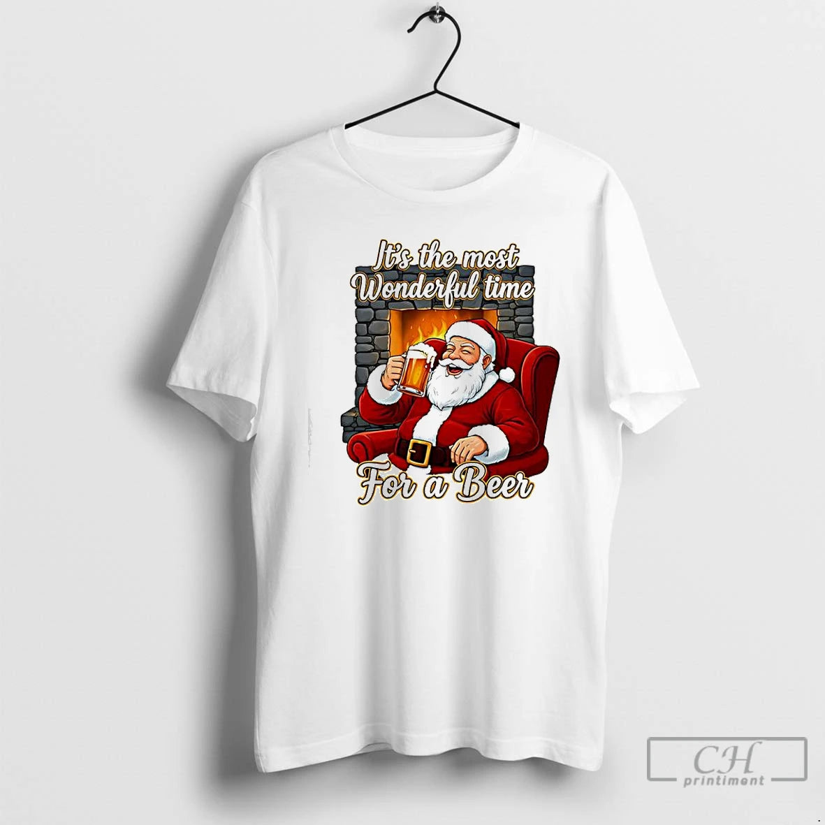 Premium Its The Most Wonderful Time For A Beer Santa Claus Shirt Hoodie Sweatshirt | PurePodTees.com