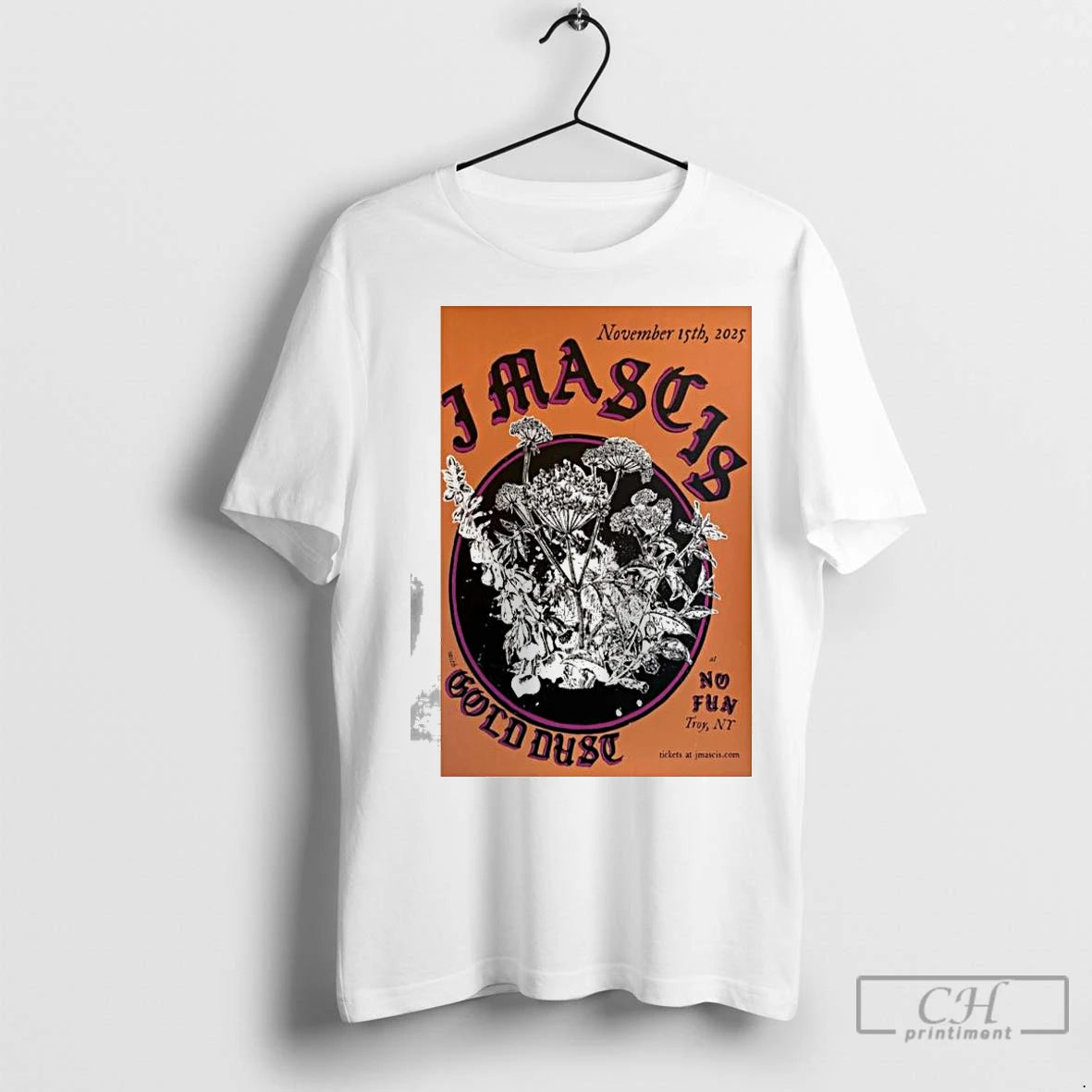 Premium J Mascis No Fun Troy Ny November 15 2025 Concert Shirt Hoodie Sweatshirt | PurePodTees.com