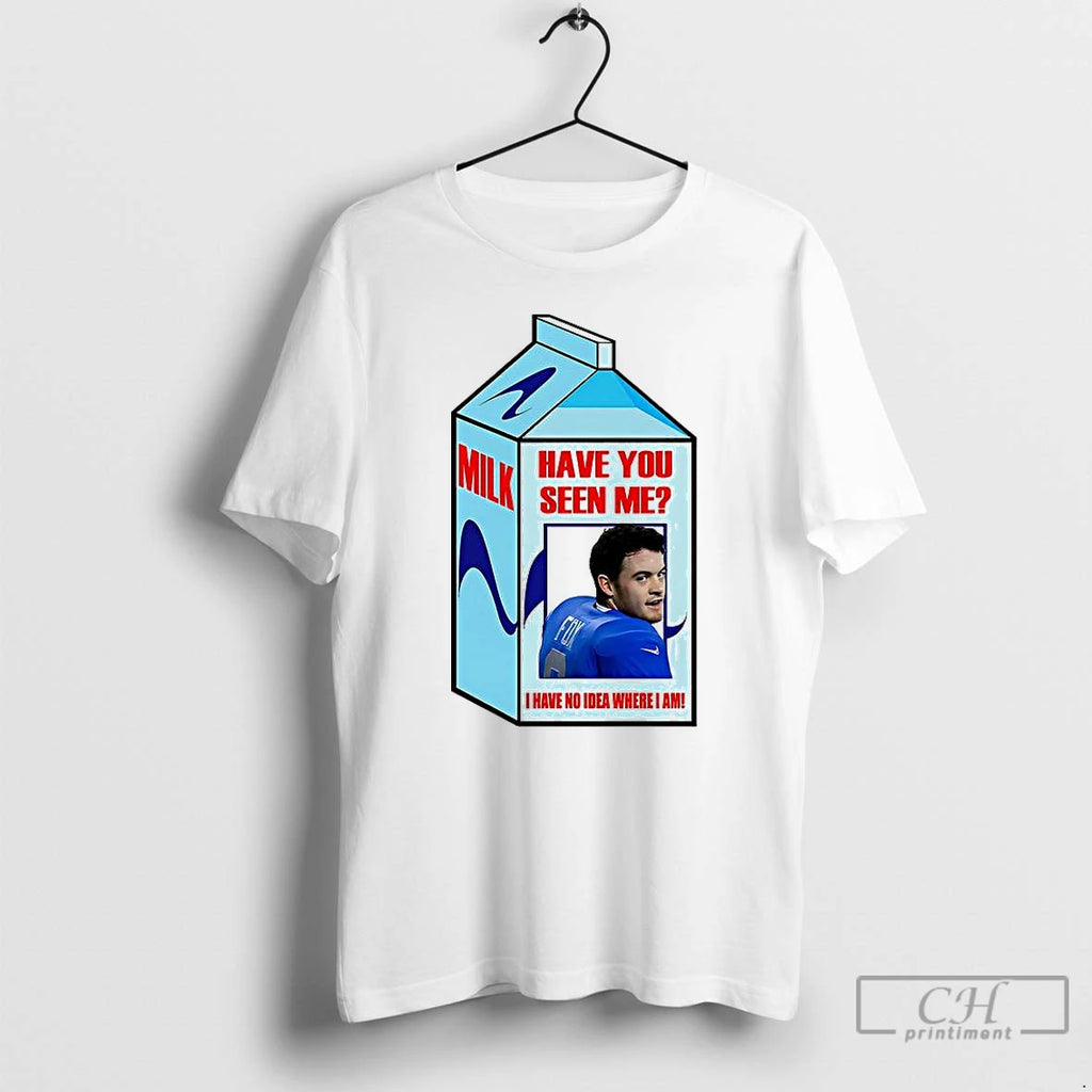 Premium Jack Fox Detroit Lions Football Have You Seen Me I Have No Idea Where Shirt Hoodie Sweatshirt | PurePodTees.com