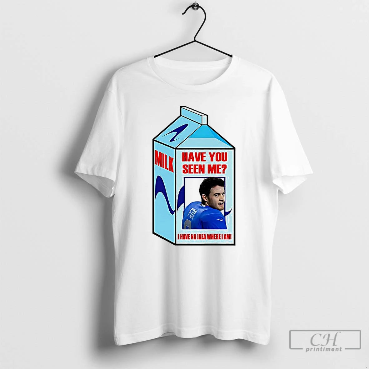 Premium Jack Fox Detroit Lions Football Have You Seen Me I Have No Idea Where Shirt Hoodie Sweatshirt | PurePodTees.com