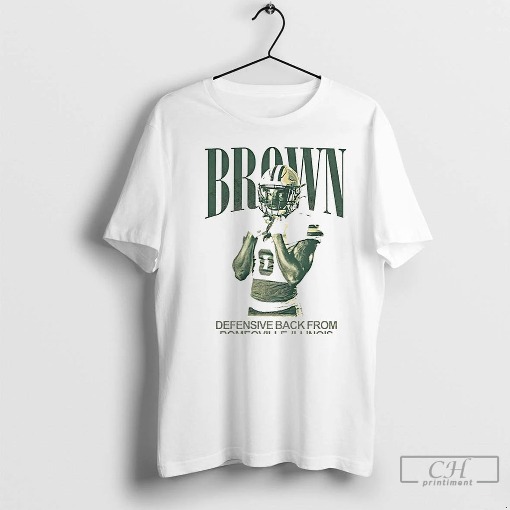 Premium Jacquille Brown Defensive Back From Romeoville Illinois Vintage Christmas T Shirts Hoodie Sweatshirt
