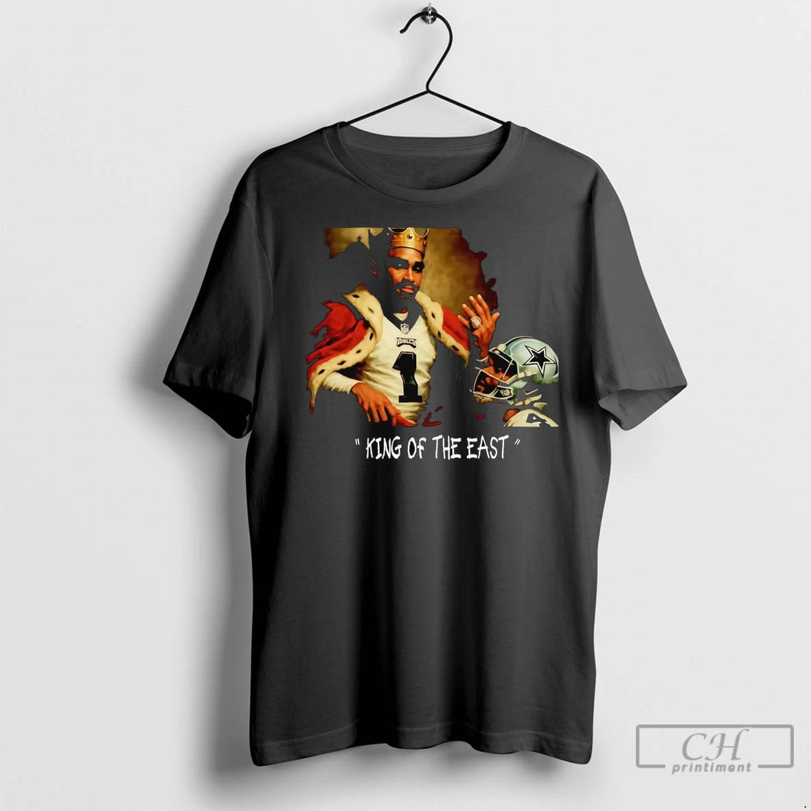 Premium Jalen Hurts King Of The East Dallas Cowboys Servants Shirt Hoodie Sweatshirt | PurePodTees.com