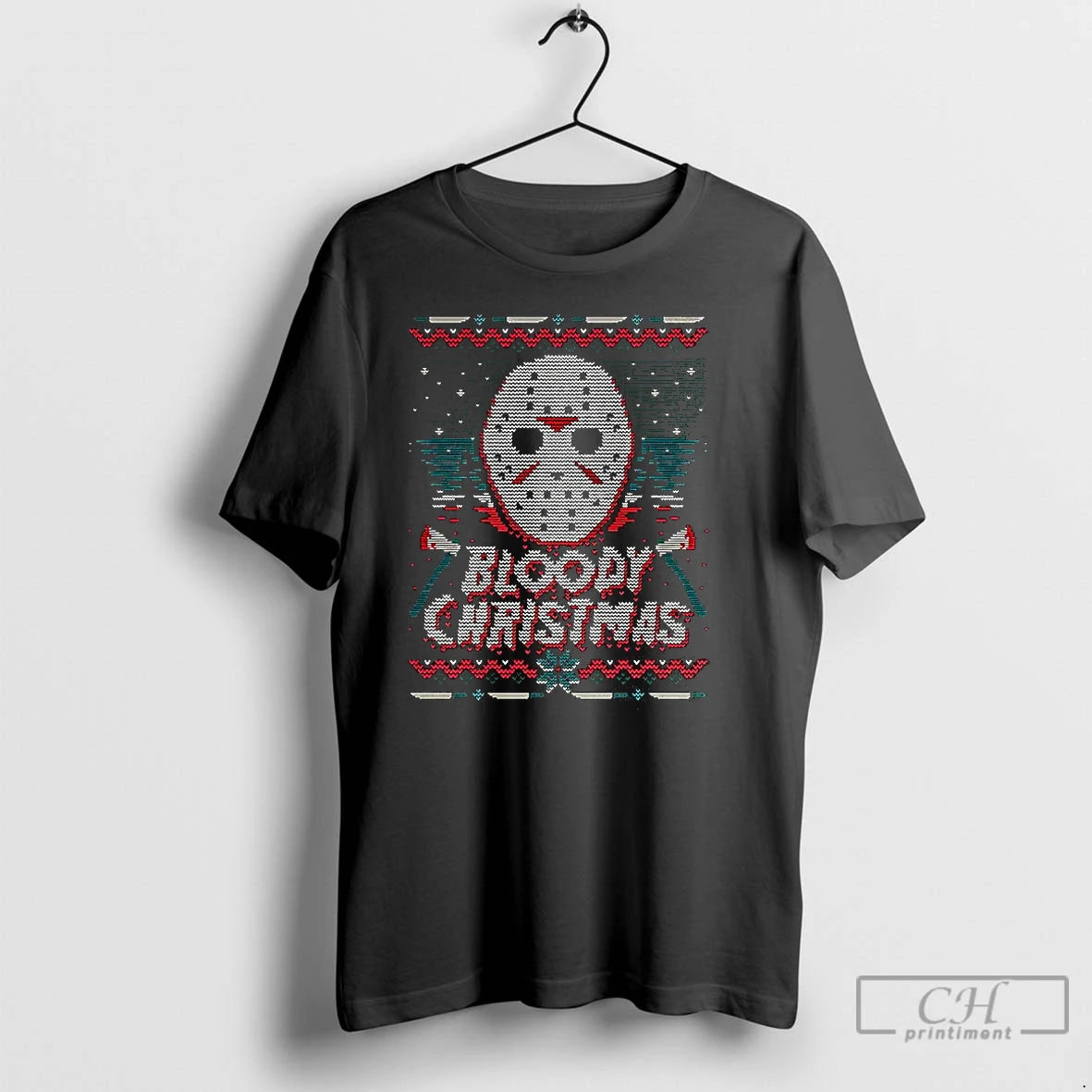 Premium Jason Voorhees Bloody Ugly Christmas Shirt Hoodie Sweatshirt | PurePodTees.com