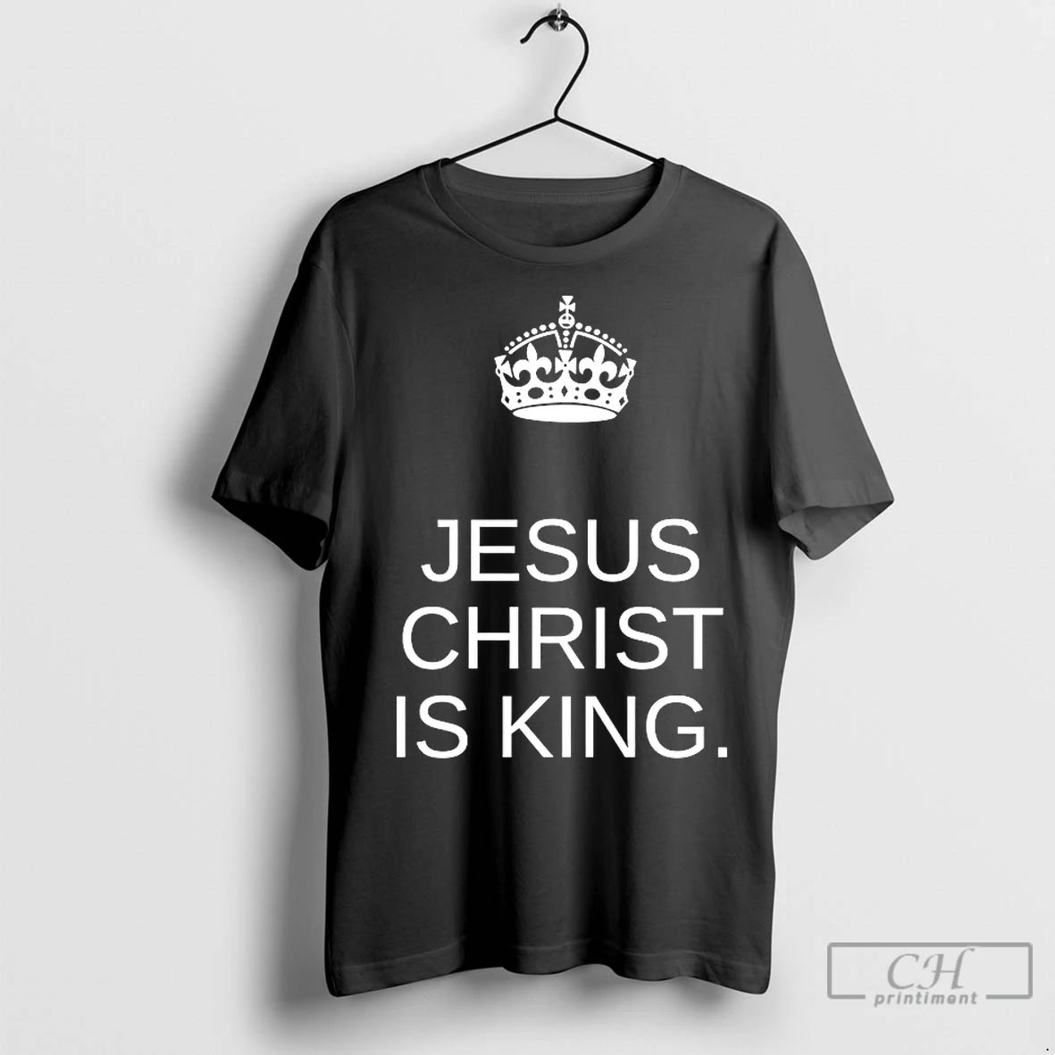 Premium Jesus Christ Is King Crown Shirt Hoodie Sweatshirt | PurePodTees.com