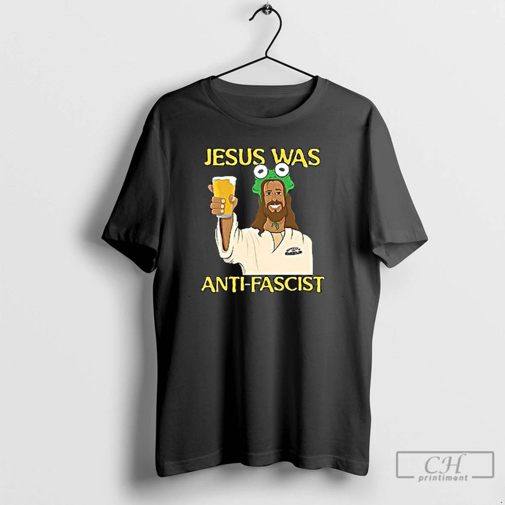 Premium Jesus Was Anti Fascist Meme T Shirts Hoodie Sweatshirt | PurePodTees.com