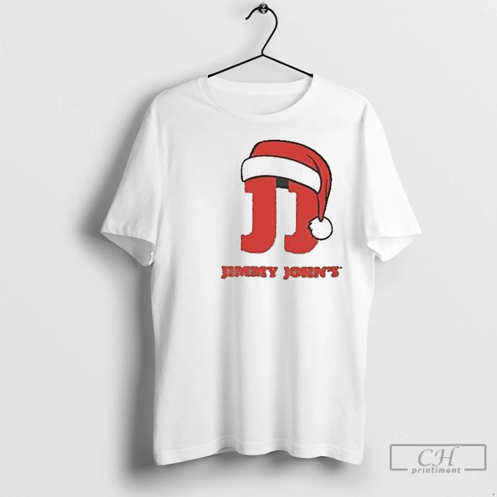 Premium Jimmy Johns Christmas Circle White Shirt Hoodie Sweatshirt | PurePodTees.com