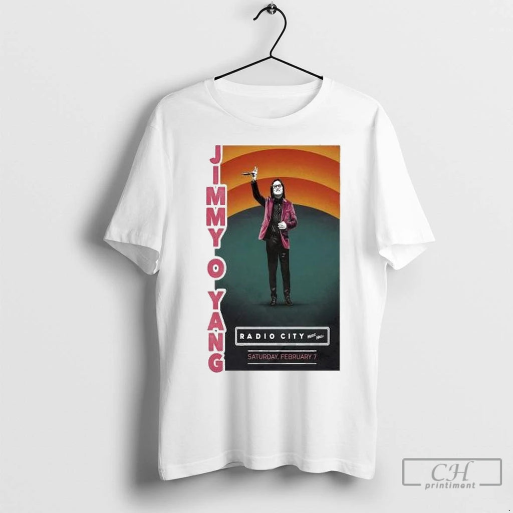 Premium Jimmy O Yang New York Ny Tour Feb 7 2026 Circle White Shirt Hoodie Sweatshirt | PurePodTees.com