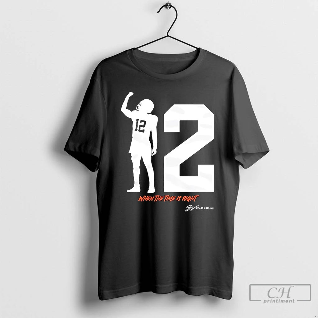 Premium Joe Thomas Collectio When The Time Right 12 Graphic T Shirts Hoodie Sweatshirt | PurePodTees.com