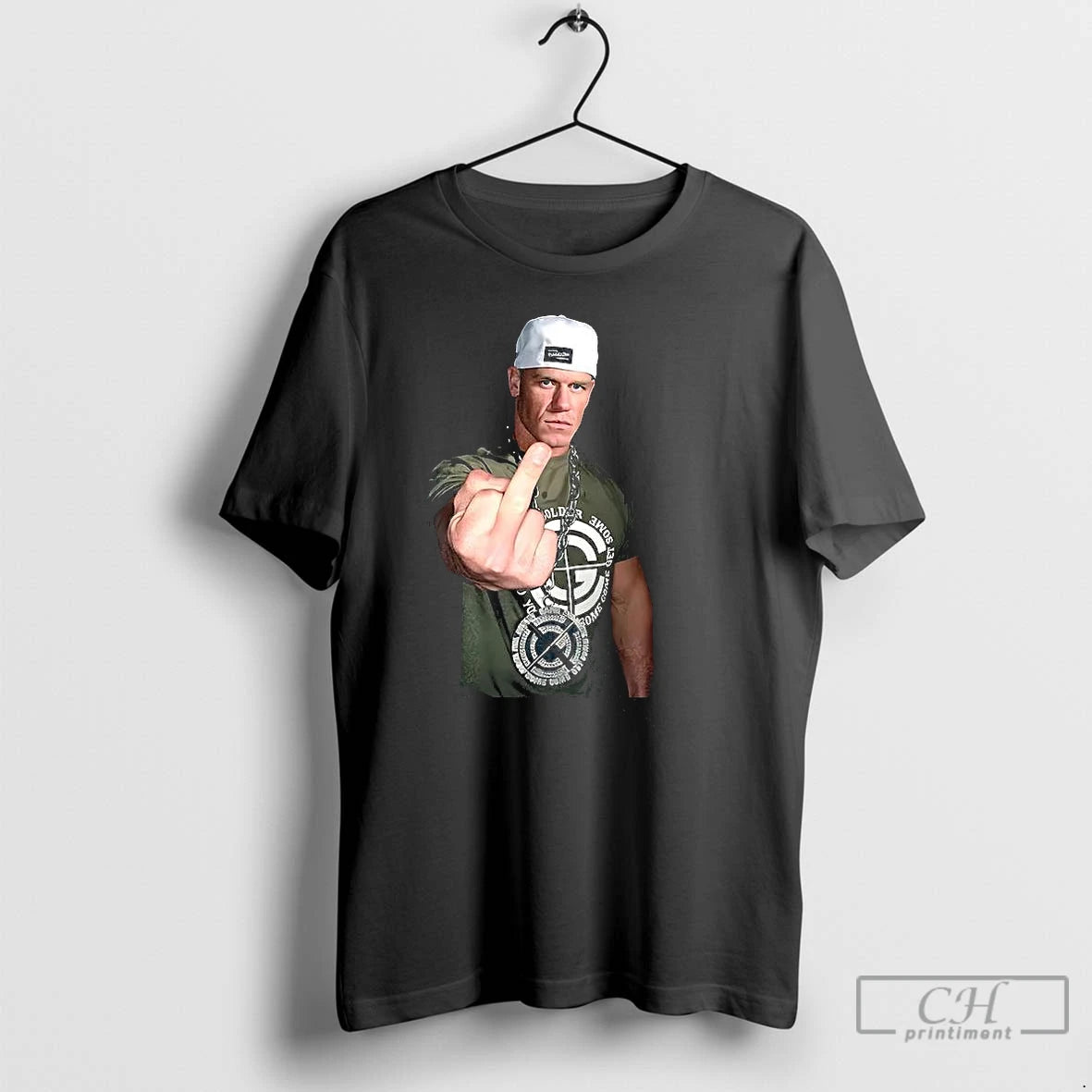 Premium John Cena 2025 Middle Finger T Shirts Hoodie Sweatshirt | PurePodTees.com