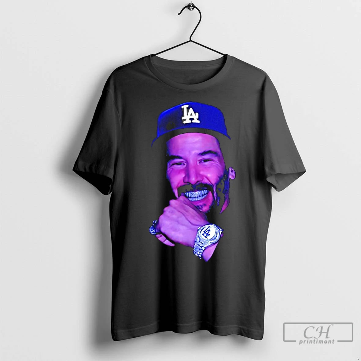 Premium John Wick La Bust Down Grillz Shirt Hoodie Sweatshirt | PurePodTees.com