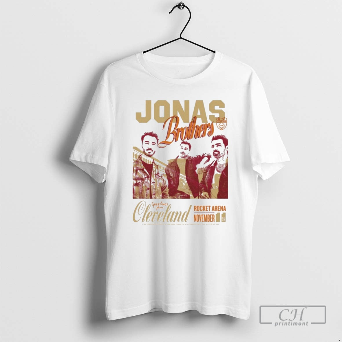 Premium Jonas Brothers At The Rocket Arena In Cleveland Oh For Nov 11 2025 Greetings Shirt Hoodie Sweatshirt