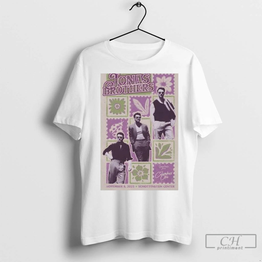 Premium Jonas Brothers Schottenstein Center November 8 2025 Concert Circle White Shirt Hoodie Sweatshirt | PurePodTees.com