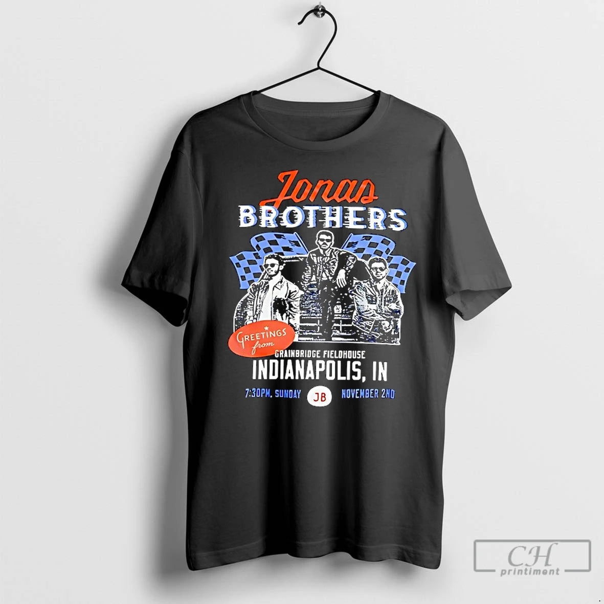 Premium Jonas Brothers Tour Indianapolis In Nov 02 2025 Shirt Hoodie Sweatshirt | PurePodTees.com