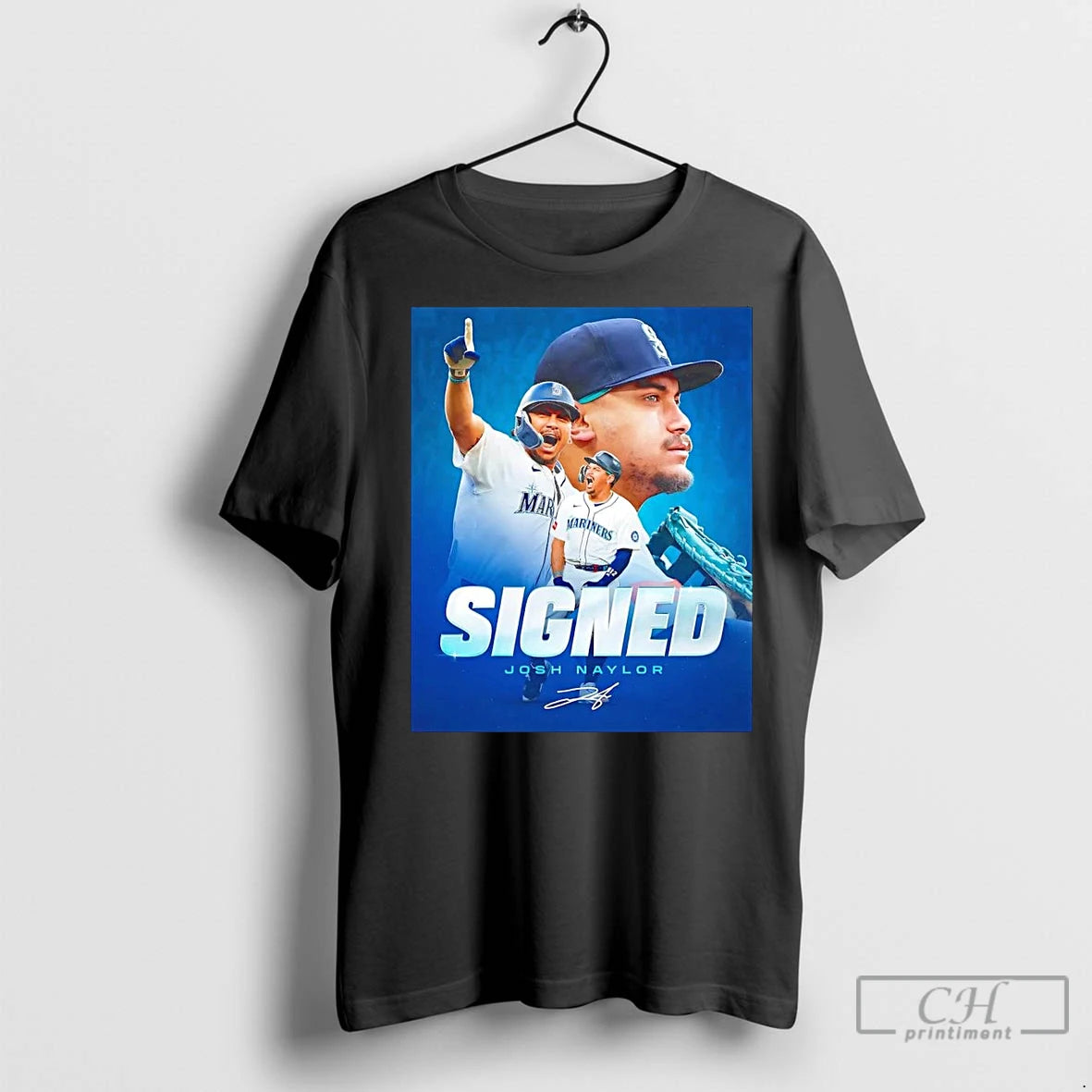 Premium Josh Naylor Signed Seattle Mariners Shirt Hoodie Sweatshirt | PurePodTees.com