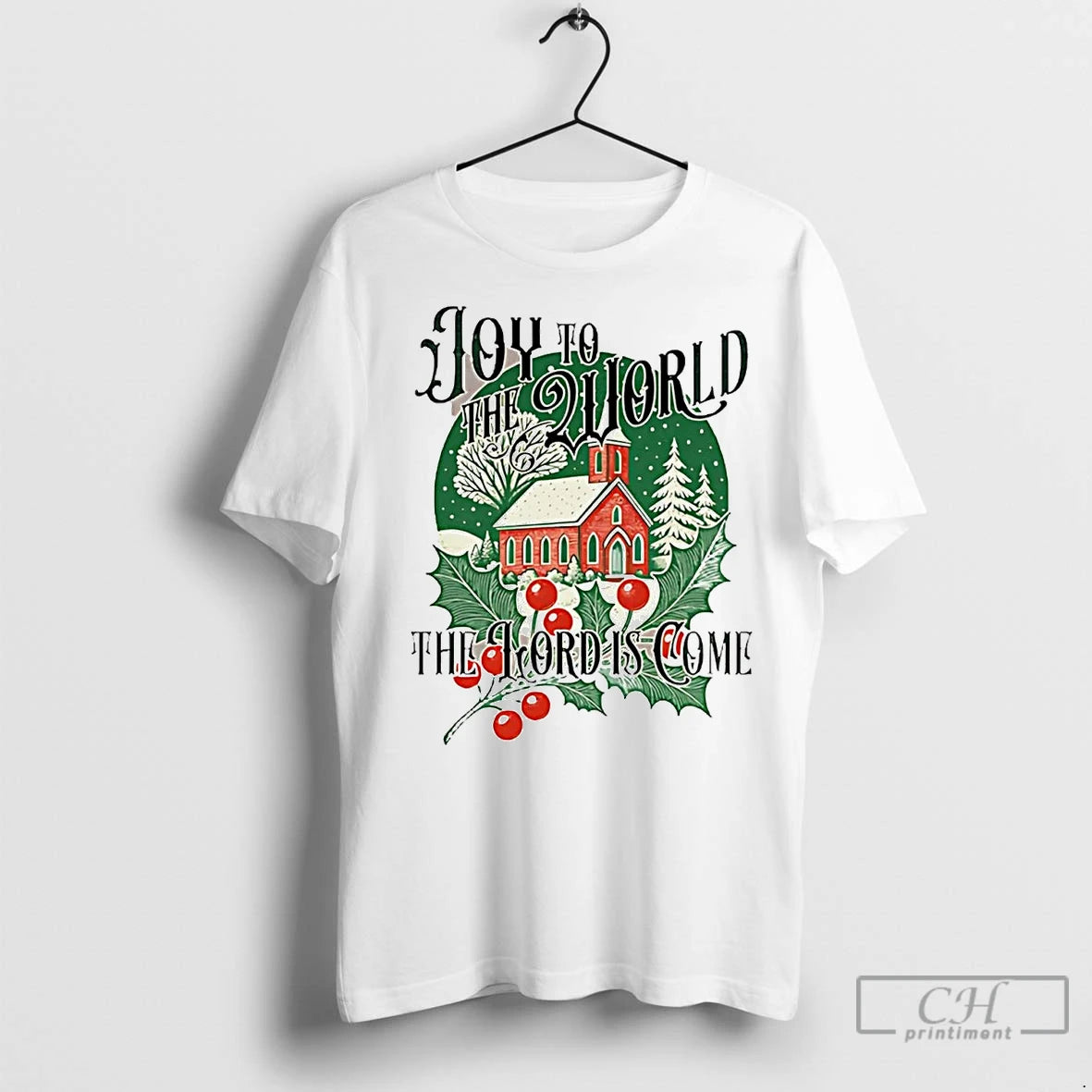 Premium Joy To The World The Lord Is Come Christmas Shirt Hoodie Sweatshirt | PurePodTees.com