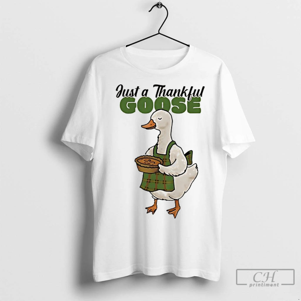 Premium Just A Thankful Goose Thanksgiving 2025 Shirt Hoodie Sweatshirt | PurePodTees.com