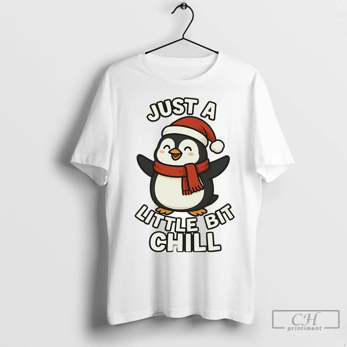 Premium Just A Little Bit Chill Penguin Christmas Shirt Hoodie Sweatshirt | PurePodTees.com