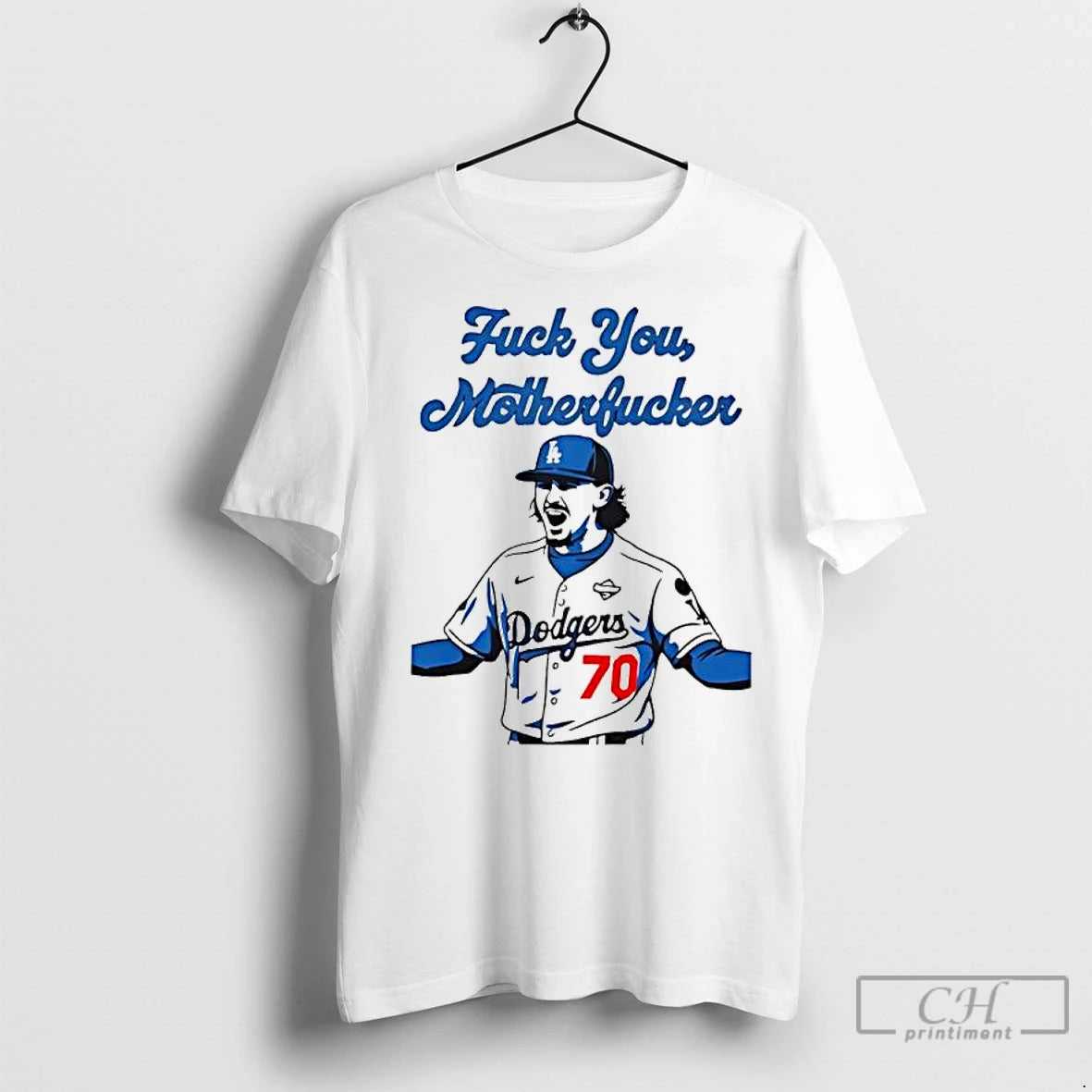 Premium Justin Wrobleski Fuck You Motherfucker La Dodgers Shirt Hoodie Sweatshirt | PurePodTees.com