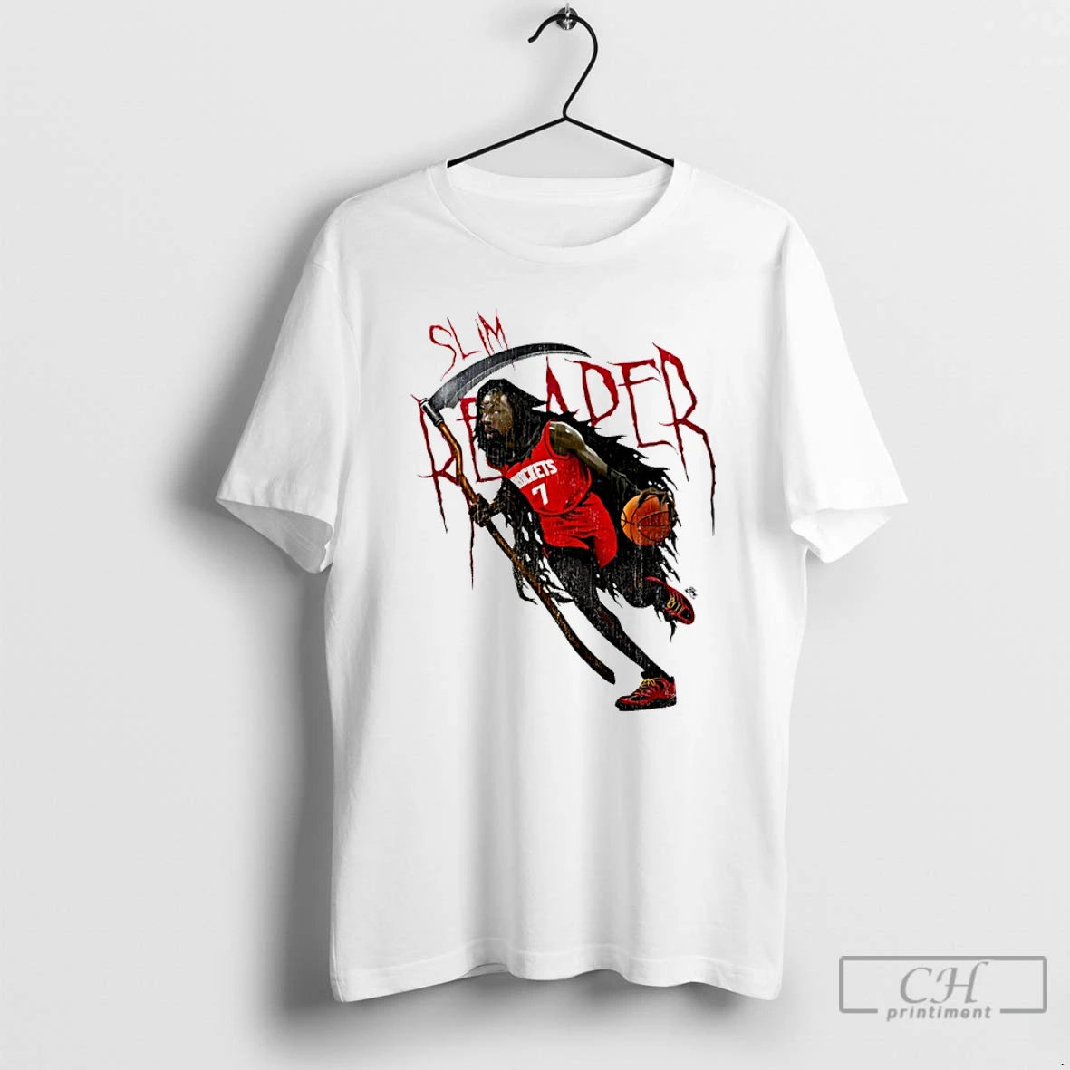 Premium Kd Slim Reaper Kevin Durant Houston Rockets T Shirts Hoodie Sweatshirt | PurePodTees.com