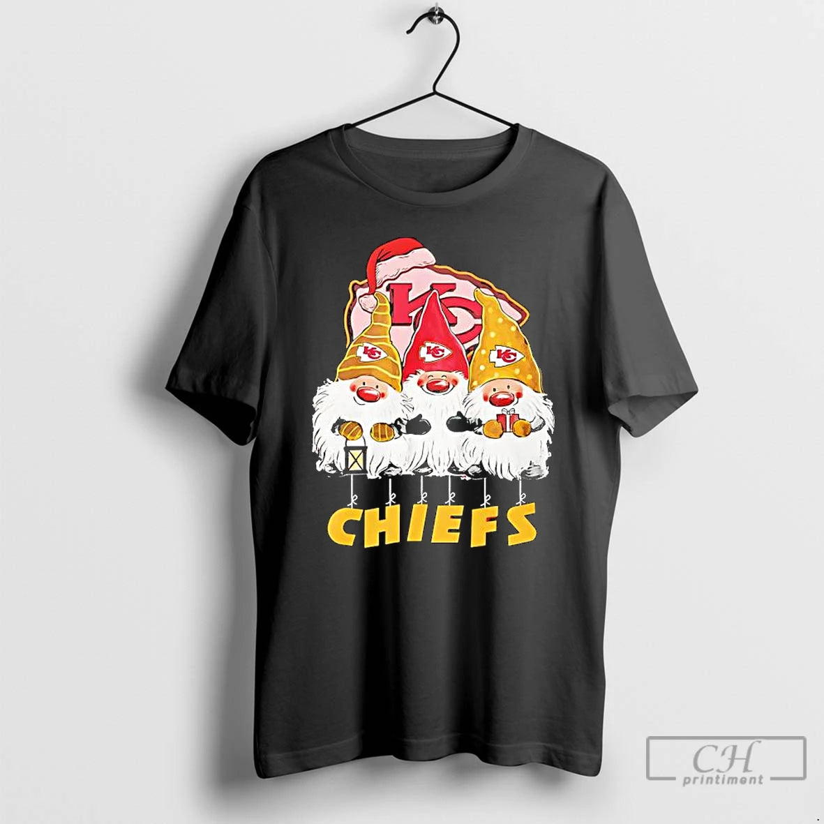Premium Kansas City Chiefs Gnomes Merry Chrismas T Shirts Hoodie Sweatshirt | PurePodTees.com