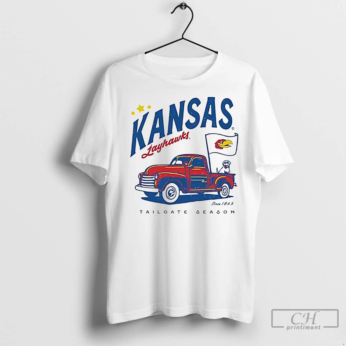 Premium Kansas Jayhawks Truck Glory Days Since 1865 Tailgate Season Shirt Hoodie Sweatshirt | PurePodTees.com