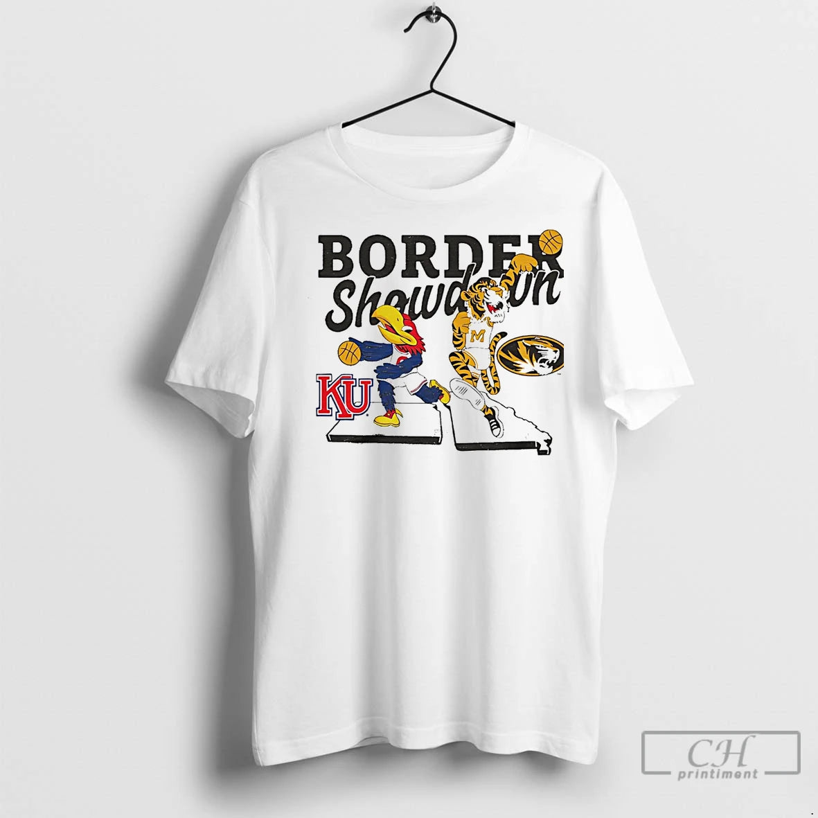 Premium Kansas Jayhawks Vs Missouri Tigers Border Showdown Shirt Hoodie Sweatshirt | PurePodTees.com