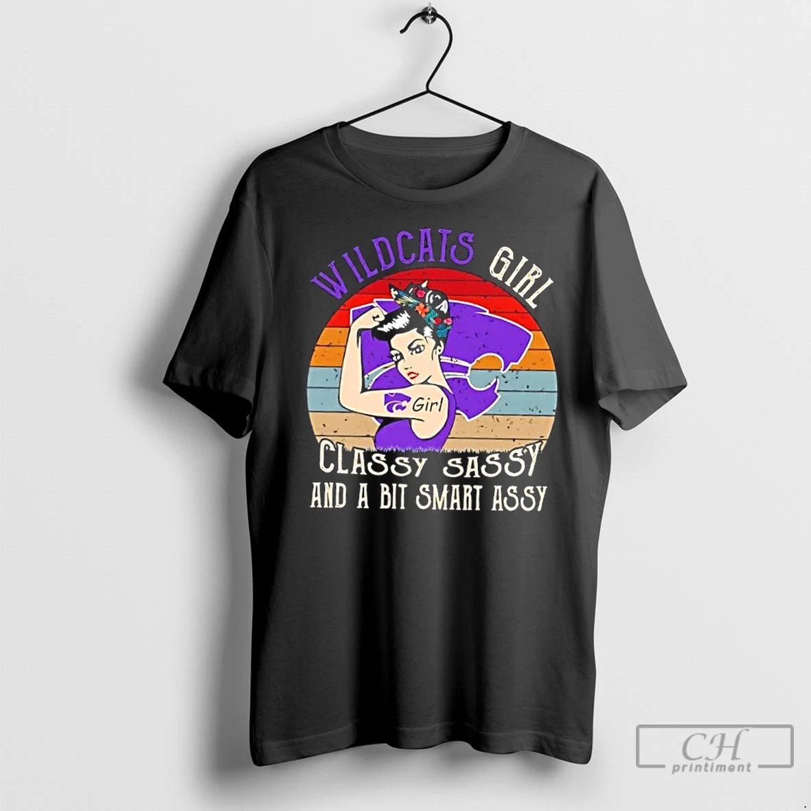 Premium Kansas State Wildcats Girl Classy Sassy And A Bit Smart Assy Shirt Hoodie Sweatshirt | PurePodTees.com