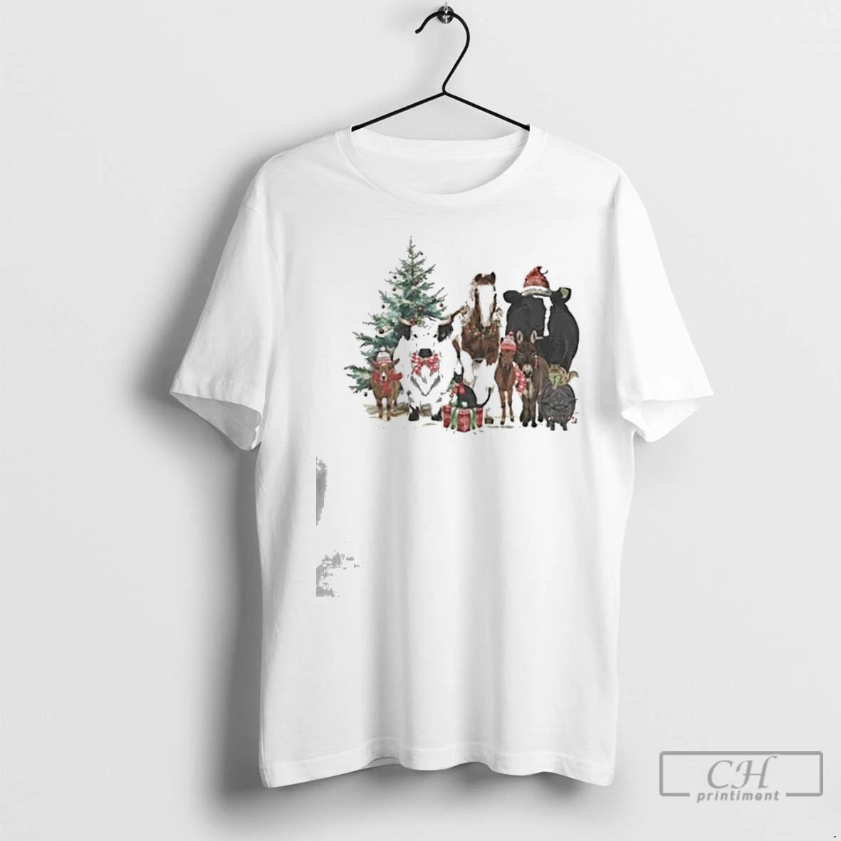 Premium Katie Van Slyke Festive Farm Christmas 2025 Shirt Hoodie Sweatshirt | PurePodTees.com