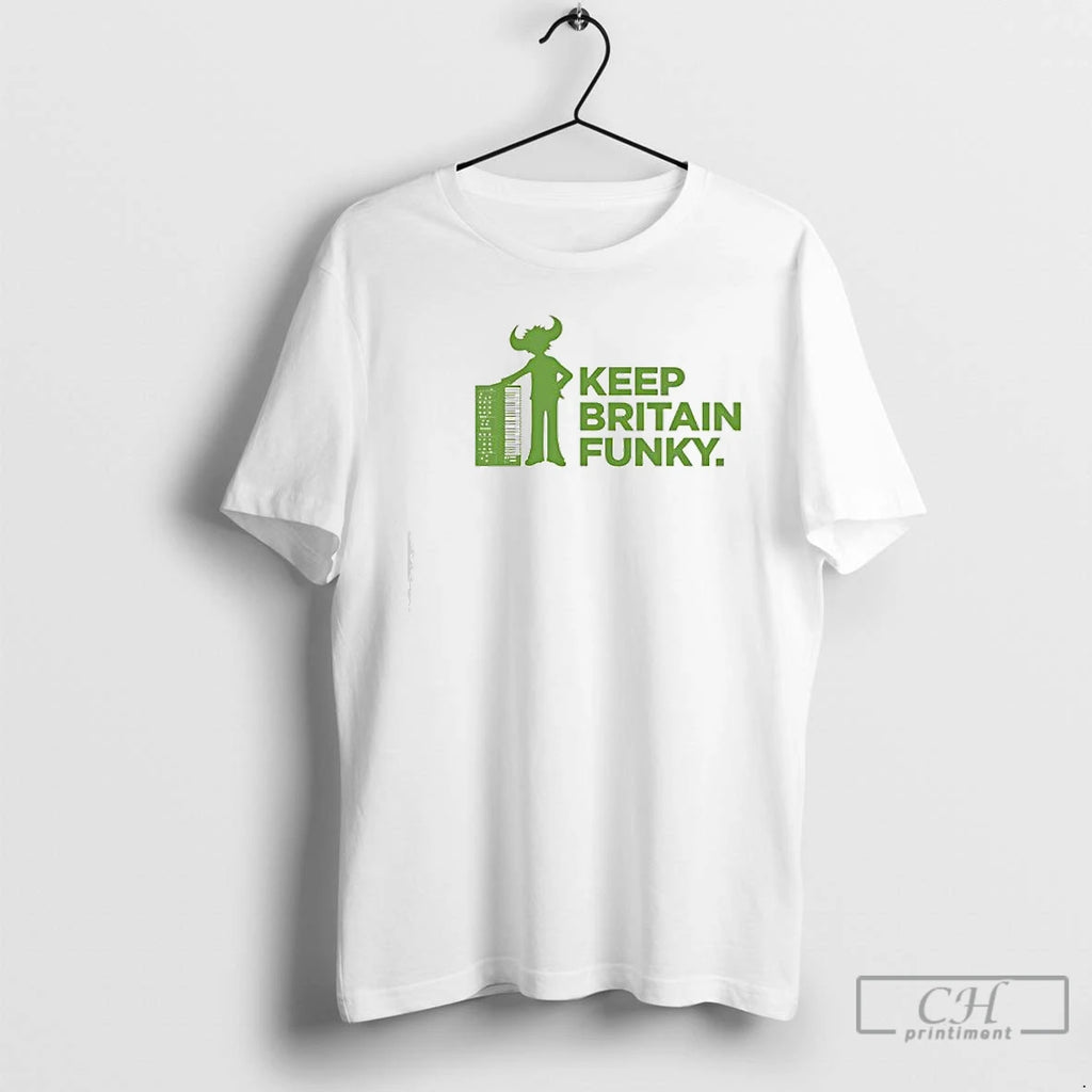 Premium Keep Britain Funky Buffalo Man T Shirts Hoodie Sweatshirt | PurePodTees.com