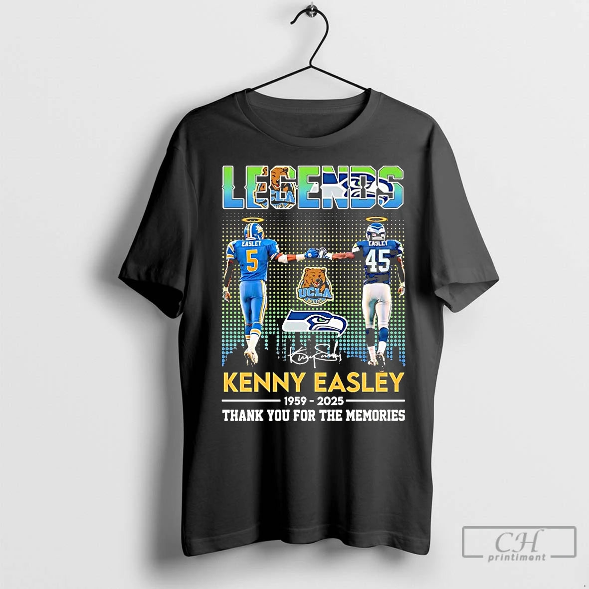 Premium Kenny Easley Legends Thank You For The Memories 2025 Shirt Hoodie Sweatshirt | PurePodTees.com