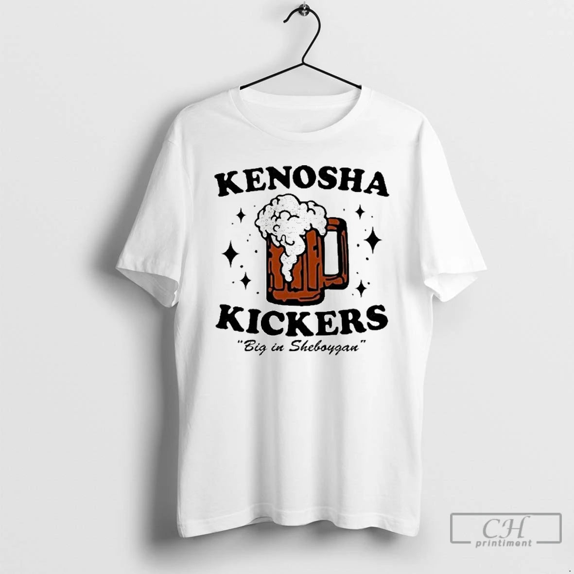 Premium Kenosha Kickers Big In Sheboygan Beer Shirt Hoodie Sweatshirt | PurePodTees.com