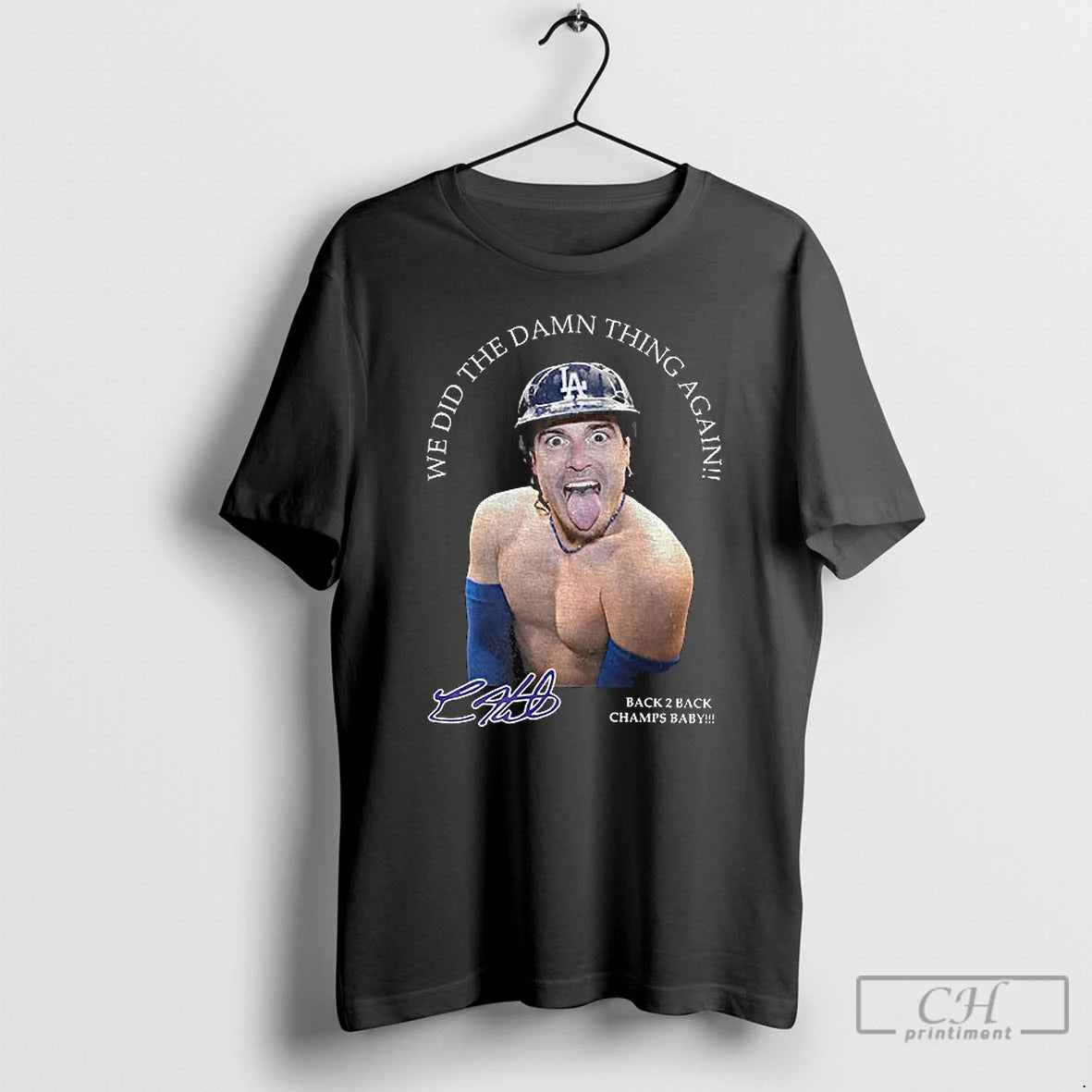 Premium Kike Hernandez Funny Meme We Did The Damn Thing Again Back 2 Back Champs Shirt Hoodie Sweatshirt | PurePodTees.com