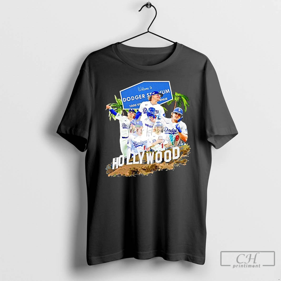 Premium Kike Hernandez Welcome To Dodger Stadium Hollywood Los Angeles Baseball T Shirts Hoodie Sweatshirt | PurePodTees.com