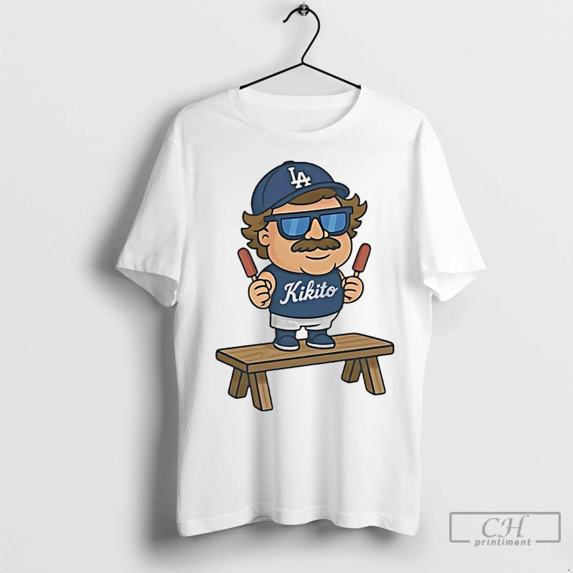 Premium Kikito Popsicles Kike Hernandez Los Angeles Dodgers Cartoon Shirt Hoodie Sweatshirt | PurePodTees.com