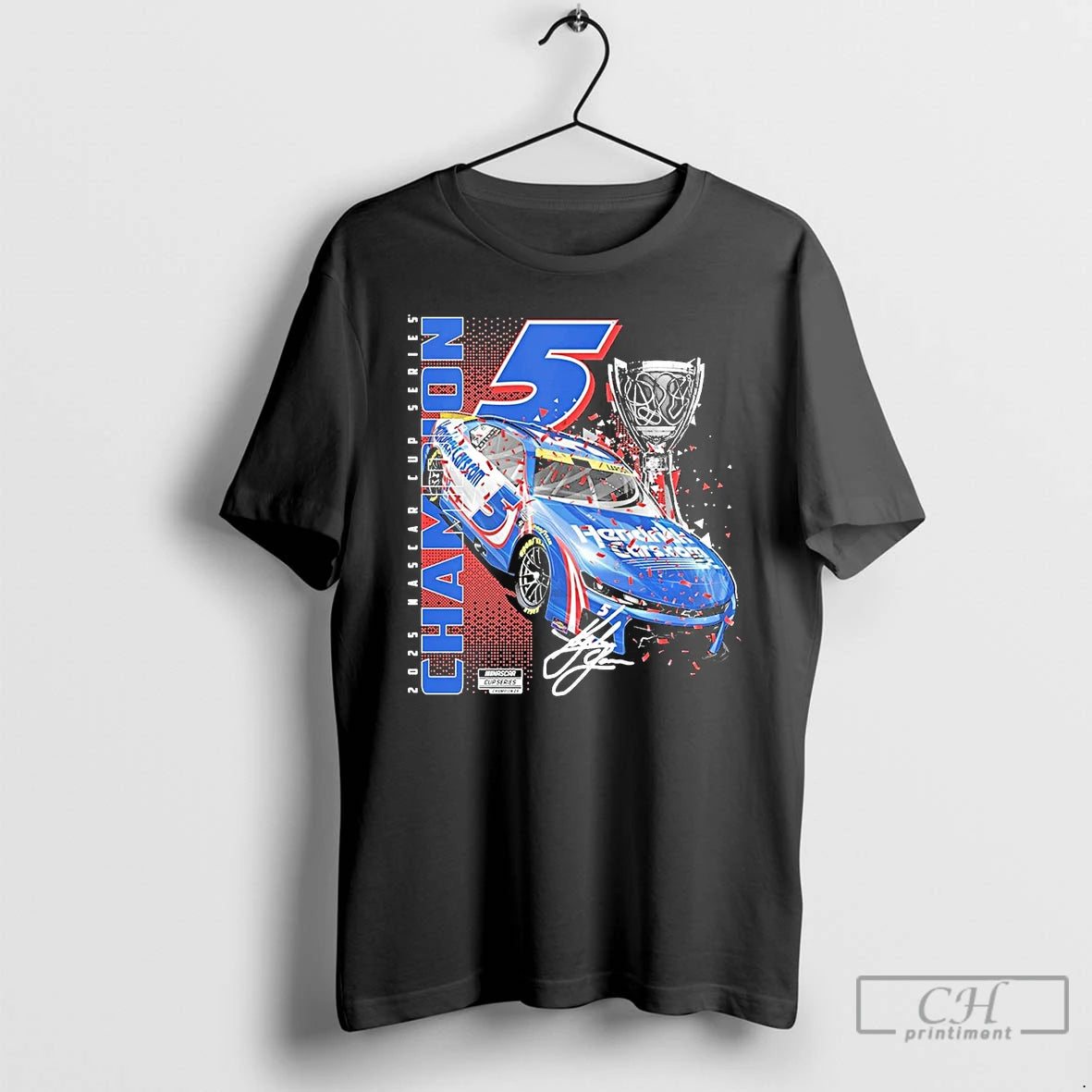 Premium Kyle Larson 2025 Nascar Cup Series Champion Car T Shirts Hoodie Sweatshirt | PurePodTees.com