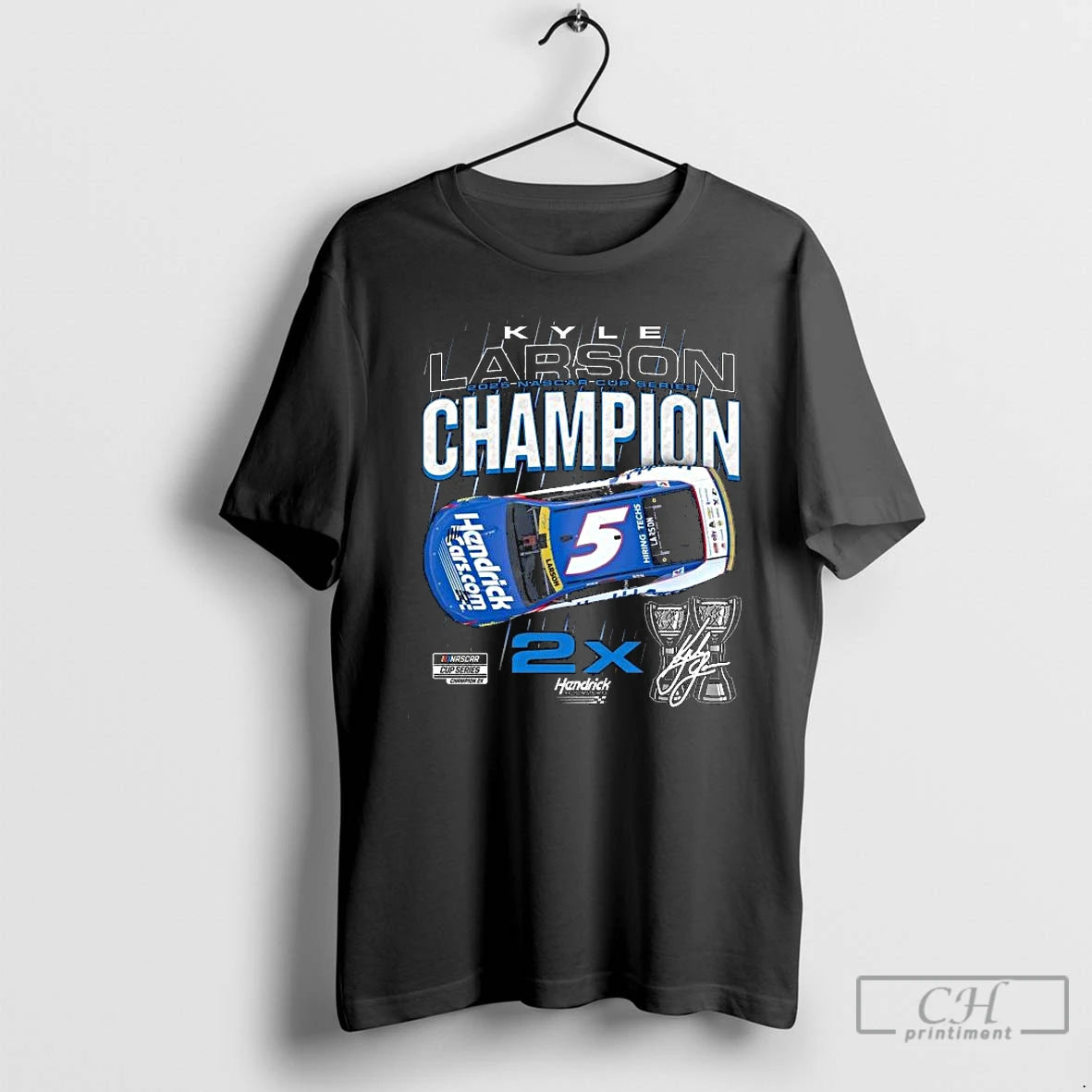 Premium Kyle Larson 2025 Nascar Cup Series Champion Stats Long Sleve T Shirts Hoodie Sweatshirt | PurePodTees.com