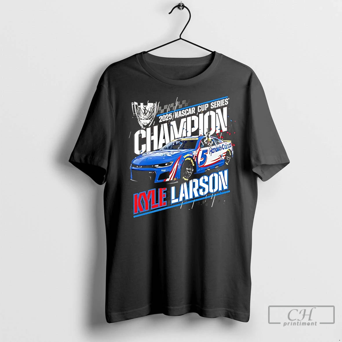 Premium Kyle Larson 2025 Nascar Cup Series Champions Shirt Hoodie Sweatshirt | PurePodTees.com