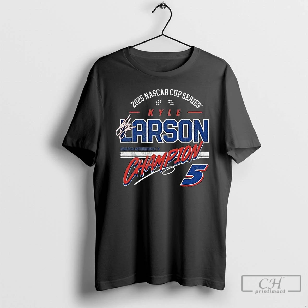 Premium Kyle Larson Hendrick Motorsports Team Collection 2025 Nascar Cup Series Champion Banner Long Sleve Shirt Hoodie...