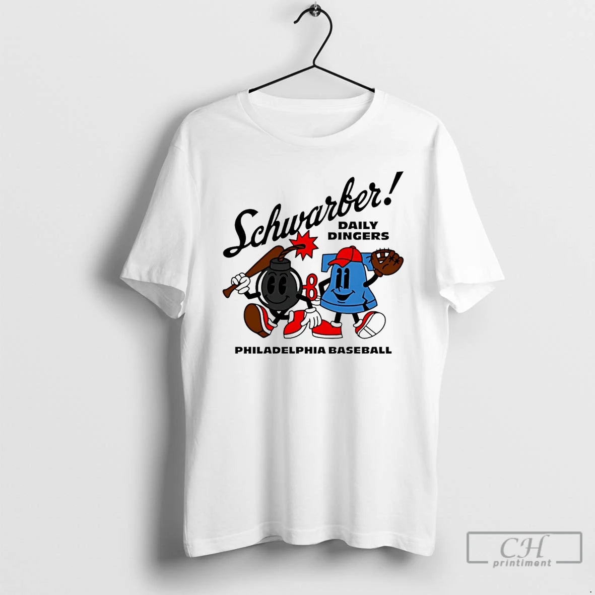 Premium Kyle Schwarber Daily Dingers 2025 Superstar Cartoon T Shirts Hoodie Sweatshirt | PurePodTees.com