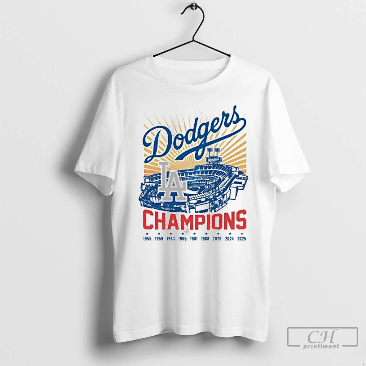 Premium La Baseball Team Champions 2025 T Shirts Hoodie Sweatshirt | PurePodTees.com