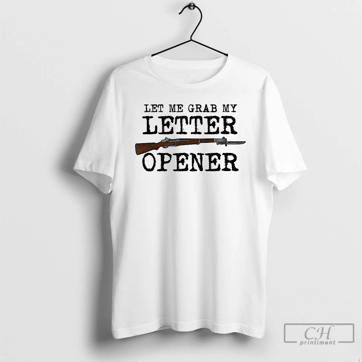 Premium Let Me Grab My Letter Opener M1 Garand With Bayonet T Shirts Hoodie Sweatshirt | PurePodTees.com