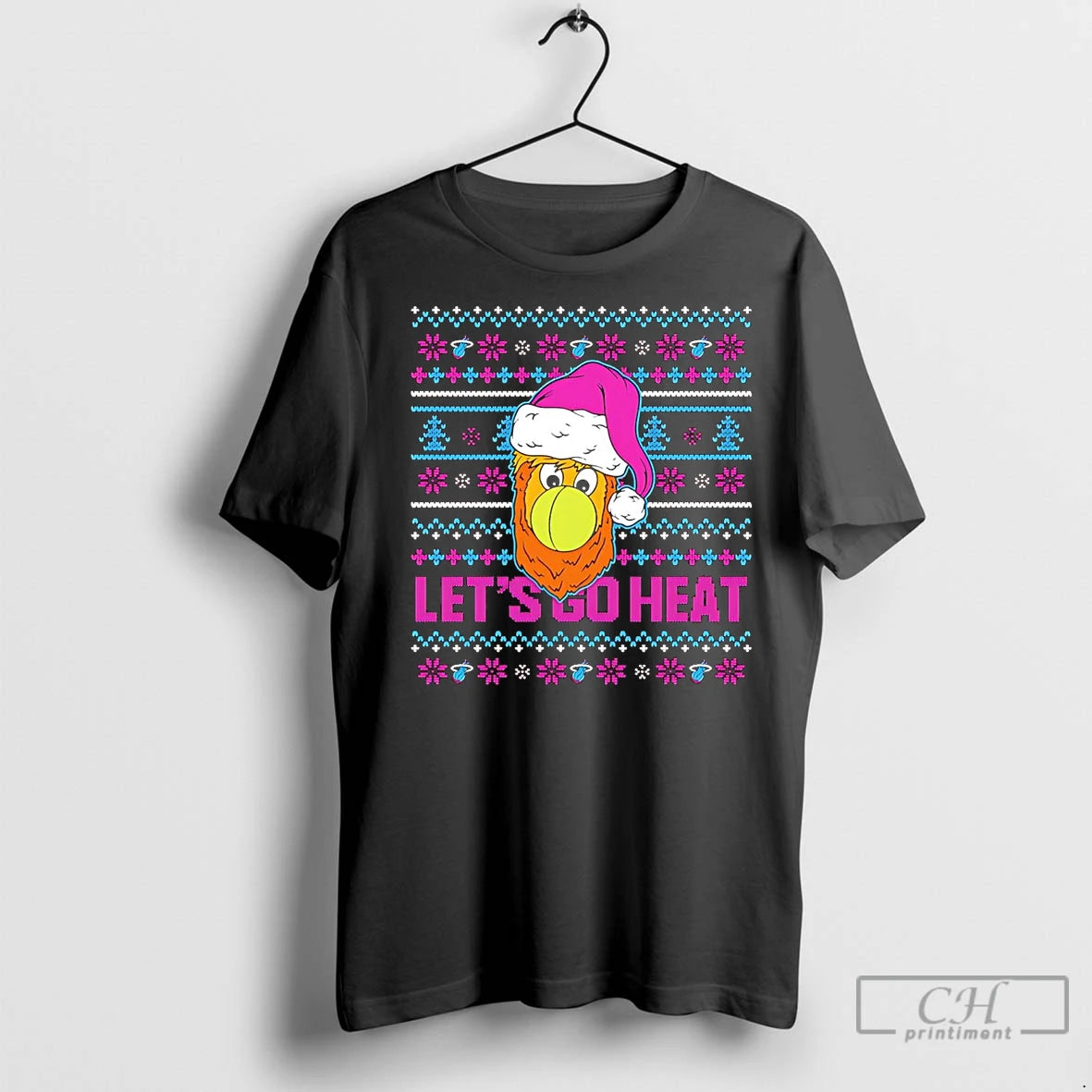 Premium Lets Go Miami Heat Ugly Christmas Shirt Hoodie Sweatshirt | PurePodTees.com